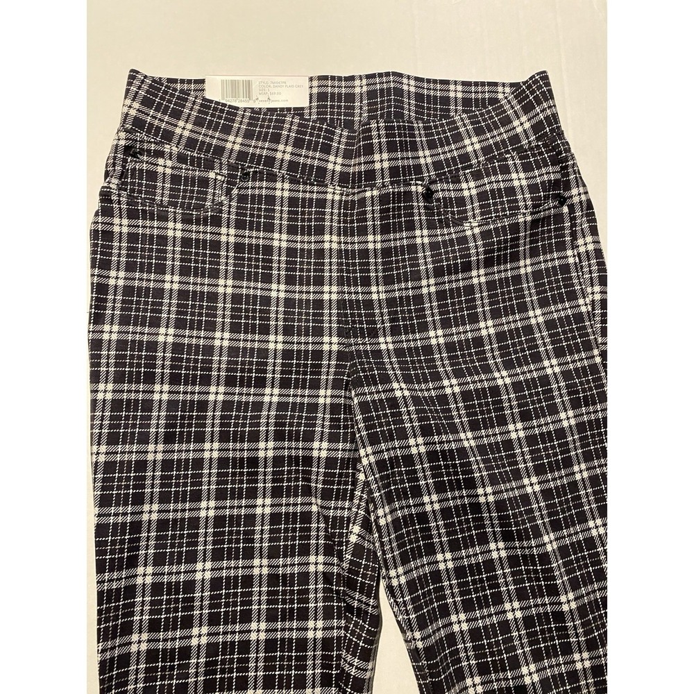 NWT Seven 7 Women's S Dandy Plaid Grey Pull On Ponte Stretch Leggings - Picture 2 of 9